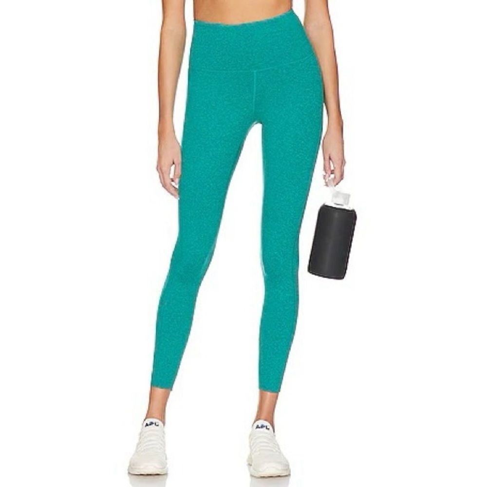 NWOT WELLBEING + BEINGWELL LoungeWell Ashe 7/8 Legging in Lake Teal Heather‎